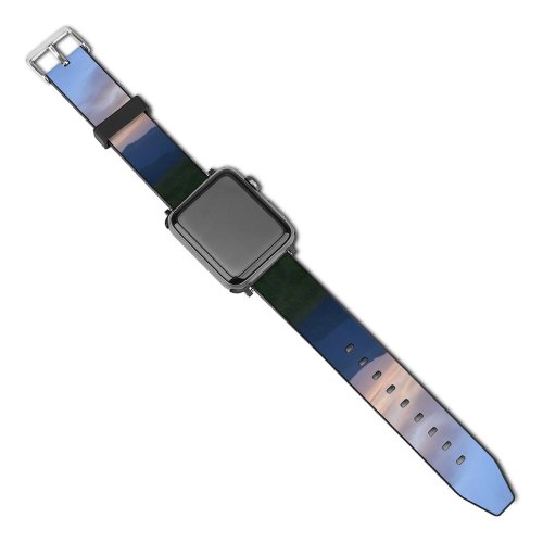 yanfind Watch Strap for Apple Watch Scenery Range Sky  Grass Montenegro Plant Sunset Free Komovi Outdoors Compatible with iWatch Series 5 4 3 2 1