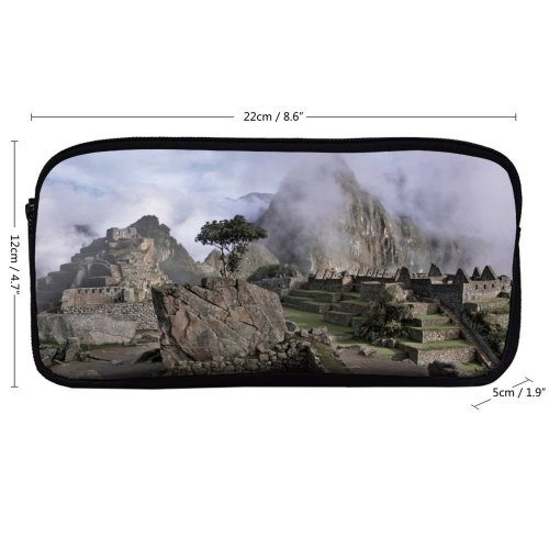 yanfind Pencil Case YHO Ruins Peru Images Castle Ruin Building HQ Landscape Public Wallpapers Fantasy Architecture Zipper Pens Pouch Bag for Student Office School