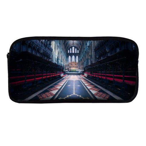 yanfind Pencil Case YHO Otto Berkeley Ely Cathedral Church England Ancient Architecture United  Peaceful Interior Zipper Pens Pouch Bag for Student Office School