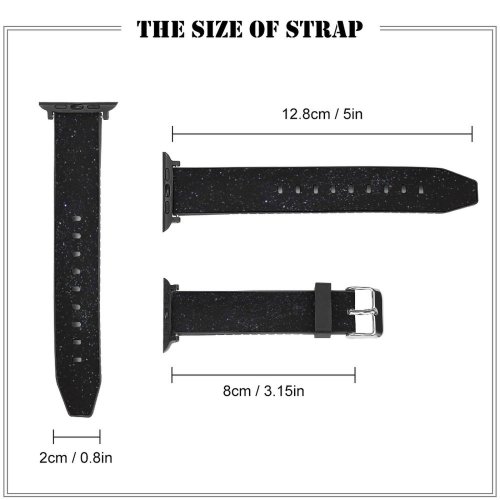 yanfind Watch Strap for Apple Watch Universe Galaxy Sky Nebula Night Outer Space Astral  PNG Outdoors Compatible with iWatch Series 5 4 3 2 1