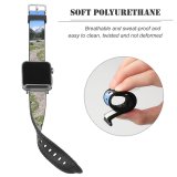 yanfind Watch Strap for Apple Watch Travel Tourism Traking   Valley Mountainous Landforms Larix LyalliiSubalpine Larch Wilderness Compatible with iWatch Series 5 4 3 2 1