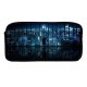 yanfind Pencil Case YHO Dominic Kamp Black Dark York City Cityscape City Lights Reflection Skyscrapers Night Zipper Pens Pouch Bag for Student Office School
