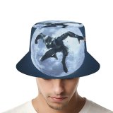 yanfind Adult Fisherman's Hat Graphics CGI Black Dark SpiderMan Night Monkey MARVEL Contest Champions Fishing Fisherman Cap Travel Beach Sun protection