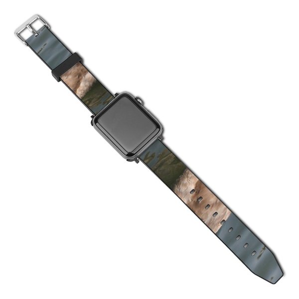 yanfind Watch Strap for Apple Watch Swans  Lakes Birds Regal Winter Scenes Waterfowl Bird Vertebrate Ducks Geese Compatible with iWatch Series 5 4 3 2 1