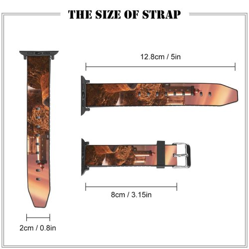 yanfind Watch Strap for Apple Watch Lighthouse Sunset Seascape  Dusk Compatible with iWatch Series 5 4 3 2 1