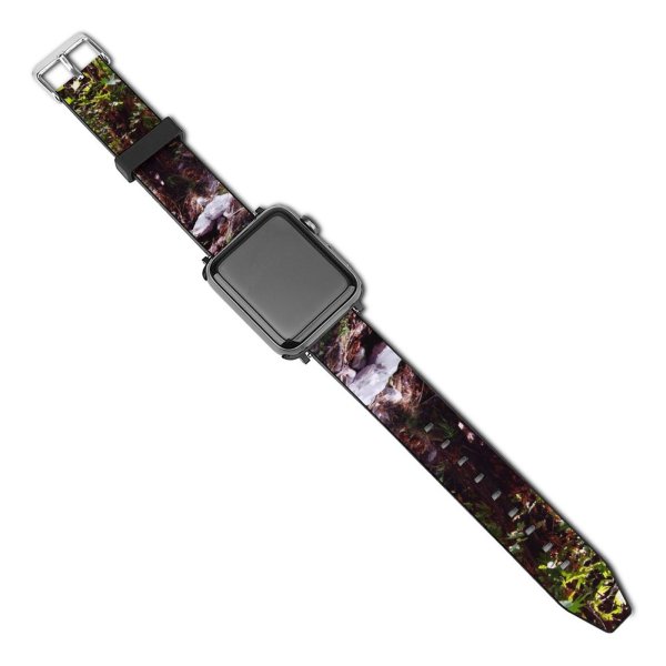 yanfind Watch Strap for Apple Watch Pond Woods Forest Lake Landscape Resources Tree Vegetation Watercourse Natural Compatible with iWatch Series 5 4 3 2 1