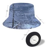 yanfind Adult Fisherman's Hat Winter Stairs Landscape Sky Trees Tree Ice Ice Branch Frost Winter Natural Fishing Fisherman Cap Travel Beach Sun protection