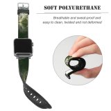 yanfind Watch Strap for Apple Watch Landscape Peak Abies Plant Pictures Outdoors Symmetrical Tree Slovenia Fir Free Compatible with iWatch Series 5 4 3 2 1