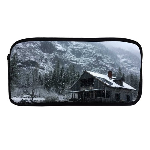 yanfind Pencil Case YHO Images Building Alps Cabin Snow Wallpapers  Outdoors Tree Altausseer Free Mistery Zipper Pens Pouch Bag for Student Office School