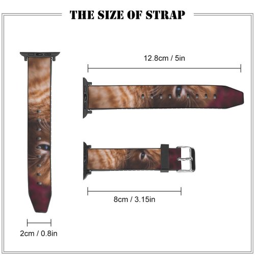 yanfind Watch Strap for Apple Watch United Pet Marion Tabby Pictures Cute PNG Kitten Grey Cuteness Cat Compatible with iWatch Series 5 4 3 2 1