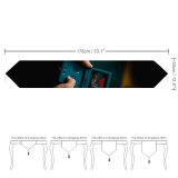 Yanfind Table Runner Blur Focus Dark Screen Portable Connection Hands Touch Technology Electronics Video Gaming Everyday Dining Wedding Party Holiday Home Decor