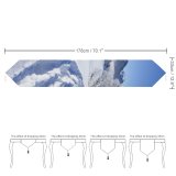 Yanfind Table Runner Winter Winter Natural Atmospheric Sun Landscape Mountain Sky Snow Landforms Switzerland Mountainous Everyday Dining Wedding Party Holiday Home Decor