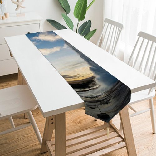 Yanfind Table Runner Eruption Island Haukadalsvegur Pictures Strokkur Outdoors Grey Volcano Geyser Mountain Everyday Dining Wedding Party Holiday Home Decor