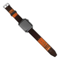 yanfind Watch Strap for Apple Watch  Sunrise Mountains Early Morning Fire Sky Afterglow Sunset Horizon Light Ecoregion Compatible with iWatch Series 5 4 3 2 1