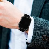 yanfind Watch Strap for Apple Watch Black Dark Neon Dark Hoodie Light Compatible with iWatch Series 5 4 3 2 1