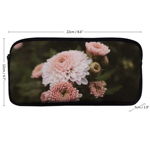 yanfind Pencil Case YHO Images Fall Autumn Flowers Public Wallpapers Dahlia Plant Pollen Warm Cozy Pictures Zipper Pens Pouch Bag for Student Office School