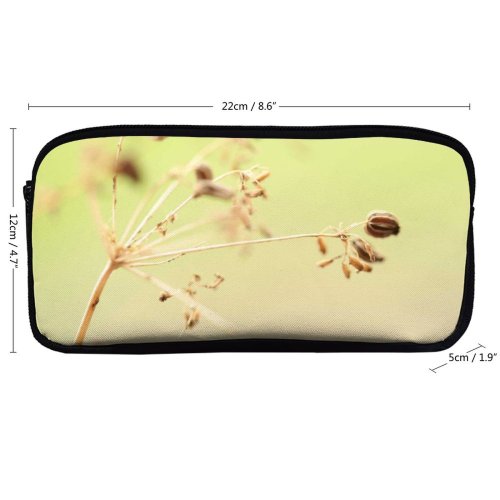yanfind Pencil Case YHO Macro Insect Leaf Organism Plant Twig Plant Stem Spring Brittle Flower Zipper Pens Pouch Bag for Student Office School
