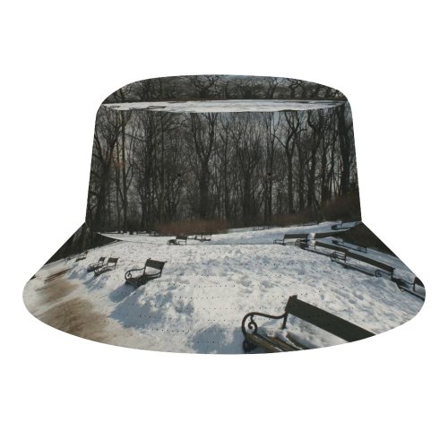 yanfind Adult Fisherman's Hat Winter Winter Geological Sky Ice Snow Warsaw Landscapes Bench Tree Frost Park Fishing Fisherman Cap Travel Beach Sun protection