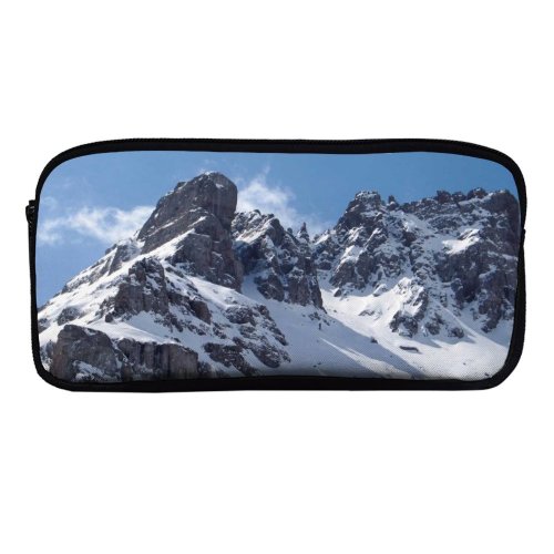 yanfind Pencil Case YHO Ridge  Winter Landforms Nunatak Snow  Range  Mountainous Arête Massif Zipper Pens Pouch Bag for Student Office School