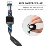yanfind Watch Strap for Apple Watch Les Corpographes Burj Khalifa Dubai Cityscape Skyscrapers Dusk Clearsky Sunset Aerial City Compatible with iWatch Series 5 4 3 2 1