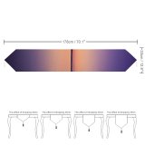 Yanfind Table Runner Backlit Tree Dark Scenery Landscape Evening Travel Island Scene Light Beach Twilight Everyday Dining Wedding Party Holiday Home Decor
