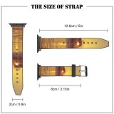 yanfind Watch Strap for Apple Watch Sunset Bird  Sea Ocean Sky Horizon Sunrise Afterglow Cloud Compatible with iWatch Series 5 4 3 2 1