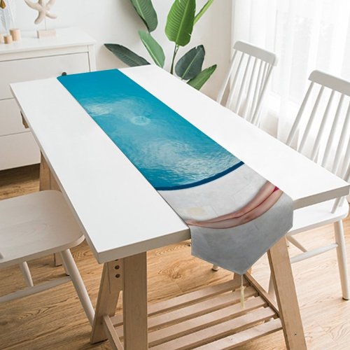 Yanfind Table Runner Bikini Modern Daytime Pool Eye Fashion Bird's Everyday Dining Wedding Party Holiday Home Decor
