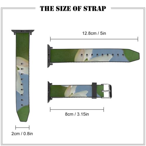yanfind Watch Strap for Apple Watch Flower Wallpapers Images Domain Grey Plant Petal Lotus Pond  Lily Public Compatible with iWatch Series 5 4 3 2 1