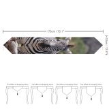Yanfind Table Runner Zebra Wildlife Tanzania Africa Vertebrate Terrestrial Wilderness National Park Adaptation Snout Plant Everyday Dining Wedding Party Holiday Home Decor