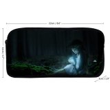 yanfind Pencil Case YHO Travis Schluter Fantasy Cute Girl Enchanted Forest Magical Surreal Glowing Smiling Fairy Zipper Pens Pouch Bag for Student Office School