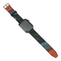 yanfind Watch Strap for Apple Watch Trey Ratcliff Great Wall China Sunset Sky Mountains Beijing Trees Aerial Compatible with iWatch Series 5 4 3 2 1