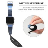 yanfind Watch Strap for Apple Watch Winter Cloud Sky  Horizon Iceland Winter Morning Freezing Snow Patterns Compatible with iWatch Series 5 4 3 2 1