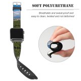 yanfind Watch Strap for Apple Watch Scenery Sky Cumulus Domain Україна Область Public Київська Outdoors Wallpapers Azure Compatible with iWatch Series 5 4 3 2 1