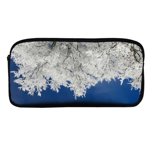 yanfind Pencil Case YHO Images Christmas Structure HQ Frost Snow Sky Wallpapers Outdoors Tree Free Winter Zipper Pens Pouch Bag for Student Office School