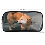yanfind Pencil Case YHO Lovely Images Pet HQ Mood Wallpapers Pup Shiba Pictures Moody Strap Flagstone Zipper Pens Pouch Bag for Student Office School