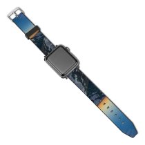 yanfind Watch Strap for Apple Watch Matterhorn Dent D'Hérens Mountains Sunrise Morning Snow Covered  Range Switzerland Compatible with iWatch Series 5 4 3 2 1