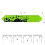 Yanfind Table Runner Valentine Heart Lime Texture Love Design Ornament Leaf Plant Floral Visual Art Everyday Dining Wedding Party Holiday Home Decor