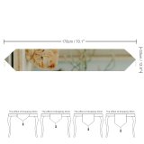 Yanfind Table Runner Retro Architecture Outdoors Rustic Street Family Flower Portrait Wood Life Abandoned Window Everyday Dining Wedding Party Holiday Home Decor