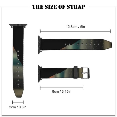 yanfind Watch Strap for Apple Watch Dorothe Love Couple Lovers Romantic Silhouette  Kissing Compatible with iWatch Series 5 4 3 2 1