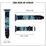 yanfind Watch Strap for Apple Watch Texture Shadows Hue Ripple Rough Abstract Sky Reflection Atmosphere Wave Tree Cloud Compatible with iWatch Series 5 4 3 2 1
