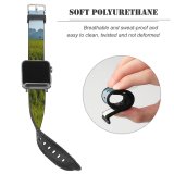 yanfind Watch Strap for Apple Watch Rural Countryside Myanmar Plant Creative Farm Grassland Outdoors (Burma) Grey An Compatible with iWatch Series 5 4 3 2 1