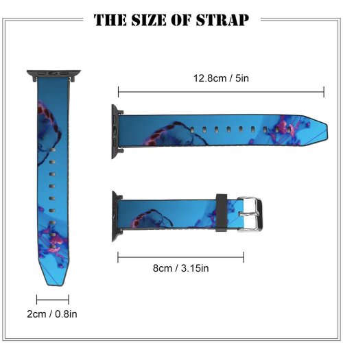 yanfind Watch Strap for Apple Watch Tim Mossholder Jellyfish Underwater Sea  Aquarium Floating Compatible with iWatch Series 5 4 3 2 1