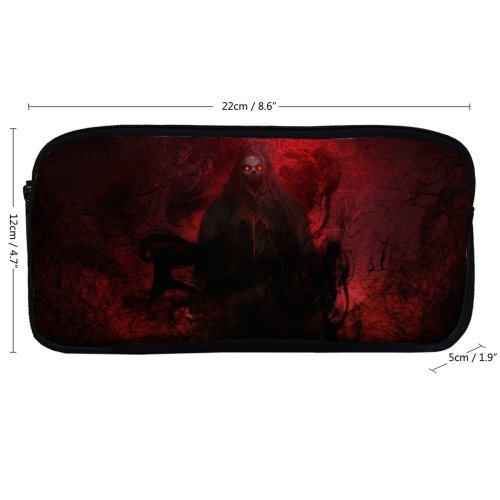 yanfind Pencil Case YHO Shredder Graphics CGI Hell Demon Scary Frightening Zipper Pens Pouch Bag for Student Office School