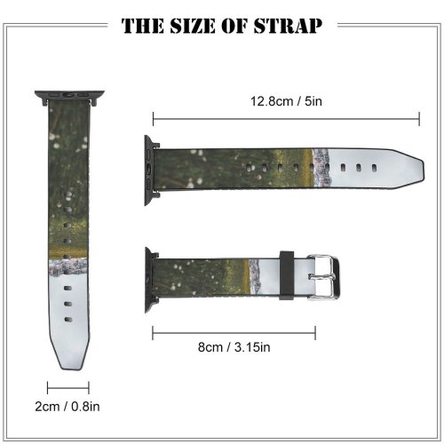yanfind Watch Strap for Apple Watch Rural Peak Countryside Farm Pictures Grassland Outdoors Grey Kreuzkofel'  Free Compatible with iWatch Series 5 4 3 2 1