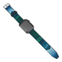 yanfind Watch Strap for Apple Watch Aron Visuals Mount Agung Volcano Rice Fields Bali   Starry Sky Compatible with iWatch Series 5 4 3 2 1