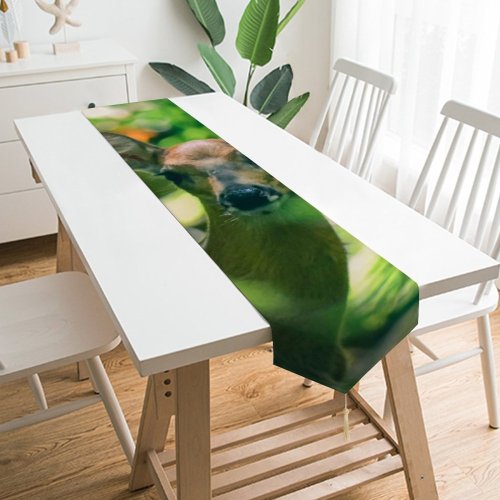Yanfind Table Runner Plant Blurred Specie Daylight Harmony Deer Tree Alone Biology Spot Walk Wild Everyday Dining Wedding Party Holiday Home Decor
