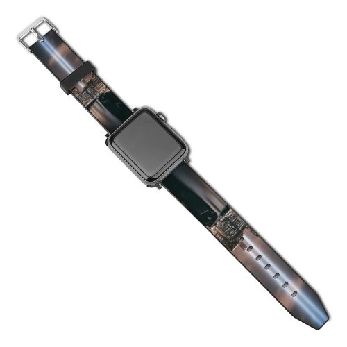 yanfind Watch Strap for Apple Watch Lerone Pieters Brooklyn Cityscape Night City Lights York City USA Compatible with iWatch Series 5 4 3 2 1