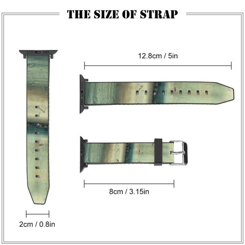 yanfind Watch Strap for Apple Watch Scenery Bog Swamp Mood Traffic Bus Ocean Mystic Outdoors Wallpapers Land Compatible with iWatch Series 5 4 3 2 1