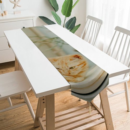 Yanfind Table Runner Retro Architecture Outdoors Rustic Street Family Flower Portrait Wood Life Abandoned Window Everyday Dining Wedding Party Holiday Home Decor