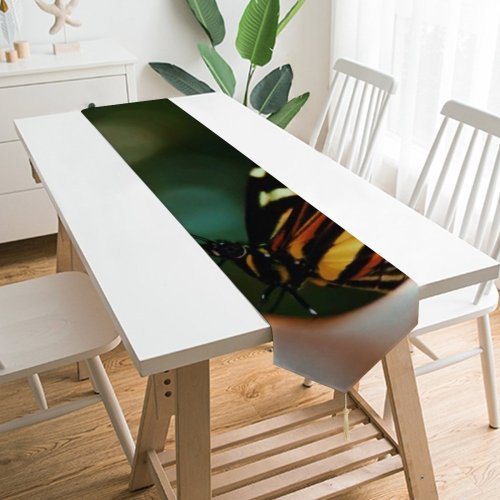 Yanfind Table Runner Blur Invertebrate Butterfly Delicate Wing Wild Insect Moth Wildlife Macro Monarch Outdoors Everyday Dining Wedding Party Holiday Home Decor